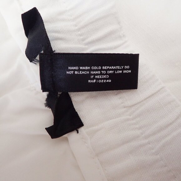 Anthropologie High Waisted White Linen Mix Pleated Pants - Size Medium - Picture 12 of 12